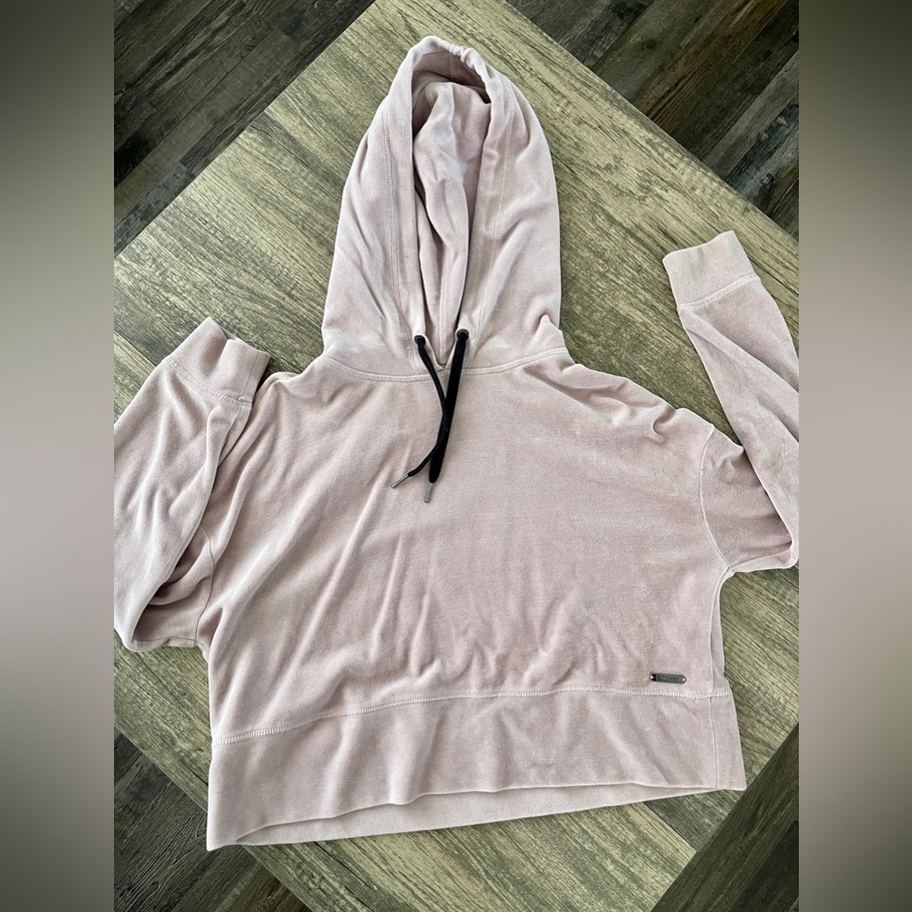 Calvin Klein Performance Velvet Cropped Hoodie